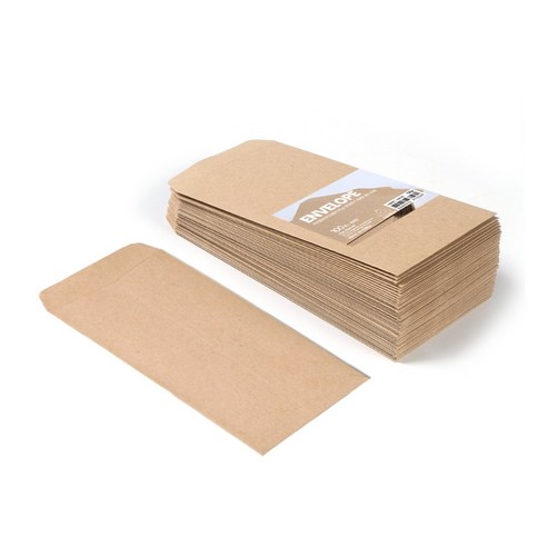 PaperPhant 하이퀄리티지 도톰한(120g) 크라프트지 세로형 봉투, 100매
