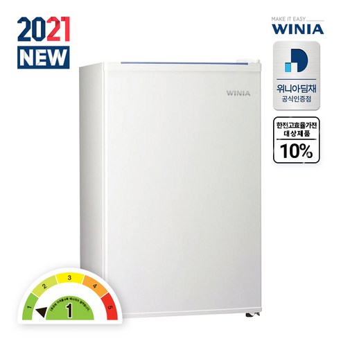 위니아 미니냉장고 소형냉장고 1등급 WWRA081EEMDW1 73리터 퓨어 화이트