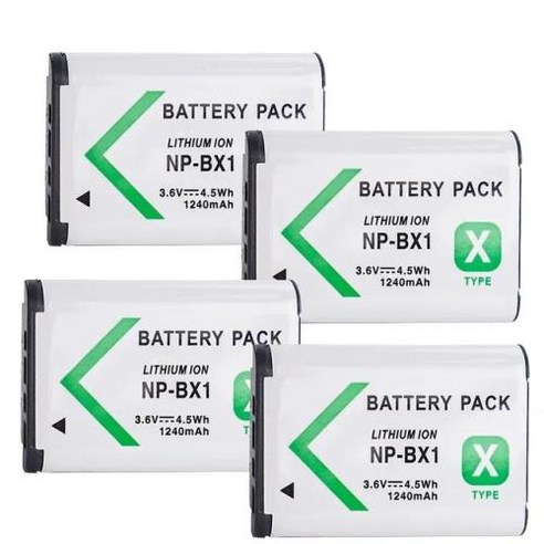 NP-BX1 배터리 소니 RX100 H400 RX1R HX300 HX400 HX50 M6 M7 X3000R X3000 AS300 WX350 에 적합 1240, 2) 1battery 소니rx100m7