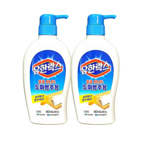 유한락스 도마행주용 500g, 2개