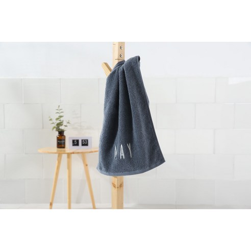 순면 목욕수건 자수 월 창의 대목욕수건박스 포장, 그레이 메이(5월), 75*35cm