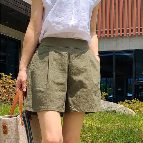 개미다리 린넨 반바지: 국내산 고품질로 가늘어진 다리와 편안함 선사