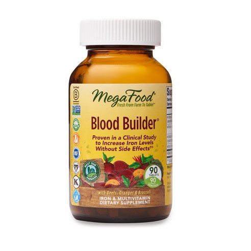 Megafood 블러드 빌더 타블렛, 1개, 90정