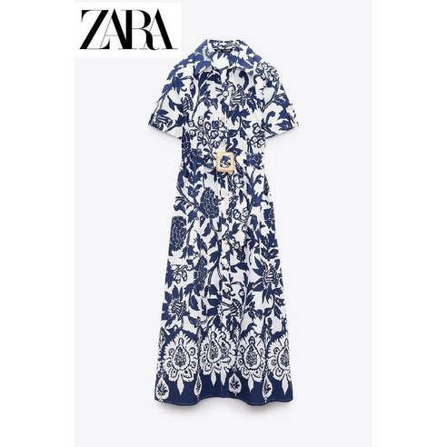 자라 벨트 프린트 원피스 zara 여름