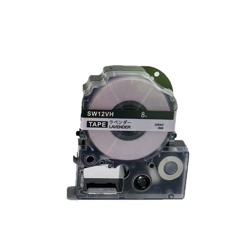 [호환] 엡손 라벨 프린터 테이프 9 12 18 mm LW-K200BL LW-K420 OK730 라벨지 핑크 그린 블루 옐로우 파스텔, 18mm, 라벤더 1개