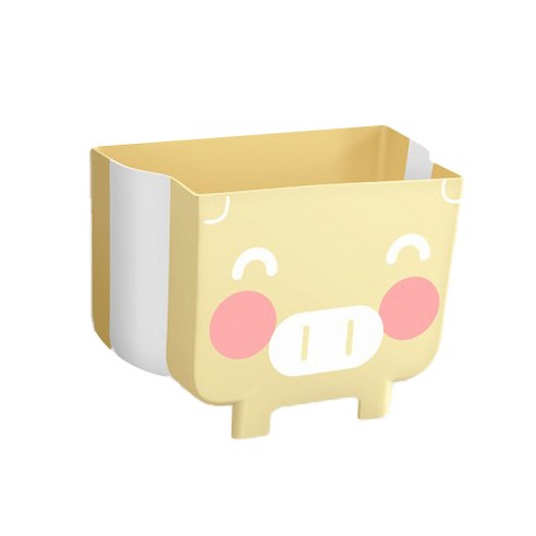 리씨상점 싱크대 걸이형 오픈 쓰레기통, 옐로우