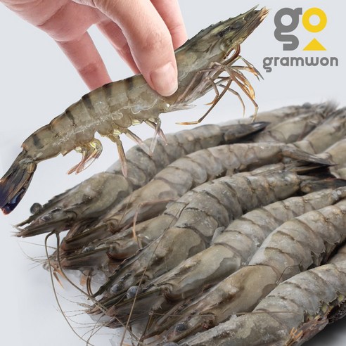 블랙타이거 새우 15미 500g 대하 중하 소금구이 킹타이거새우 킹블랙타이거, [냉매무료]블랙타이거15미+드라이, 1개