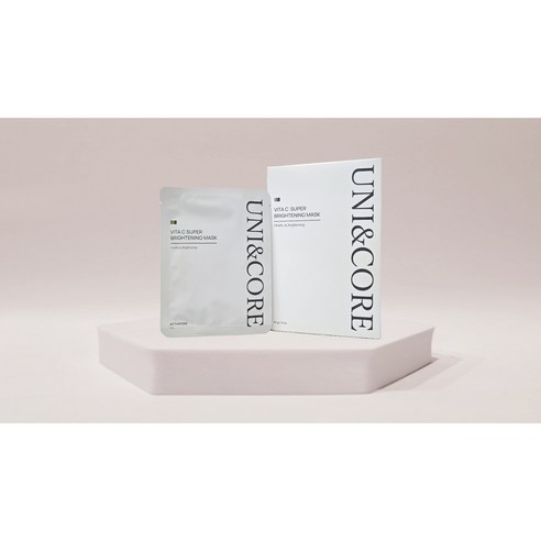 유니앤코어 비타 씨 수퍼 브라이트닝 마스크: 빛나는 피부를 위한 섬세한 선물 유니앤코어