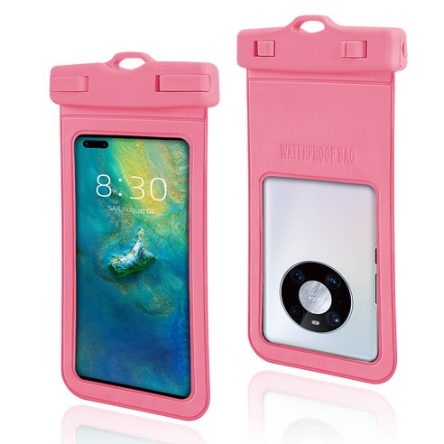 이디존 스노클링 핸드폰 방수팩, 7.2'''', 핑크, 1개