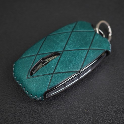 페레노 제네시스 호환 키케이스 스마트 키 가죽케이스 PG04 GV60 GV70 GV80 GV90 G70 G80 G90 쿠페 신형, 푸에블로 블루