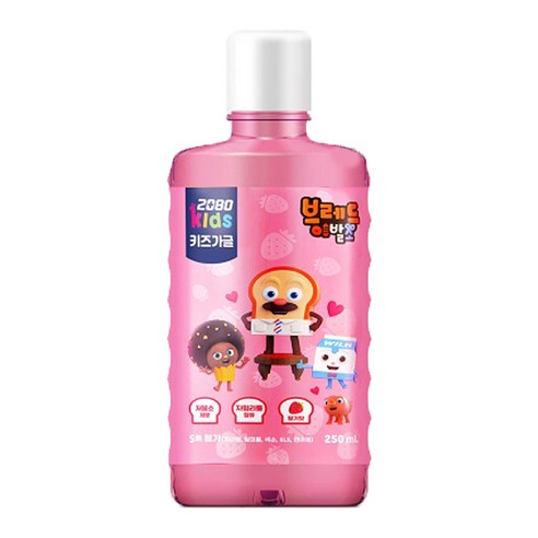 2080 브레드 이발소 키즈 가글 딸기맛, 250ml, 1개