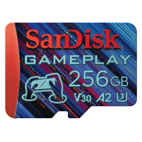 샌디스크 게임 플레이 A2 U3 4K V30 SD 카드, 1개, 256GB