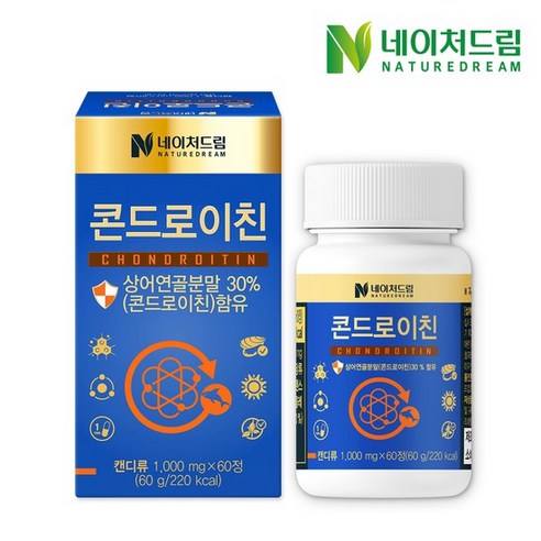 네이처드림 콘드로이친 관절 연골 건강 1 000mg 60정 1~4박스, 1개