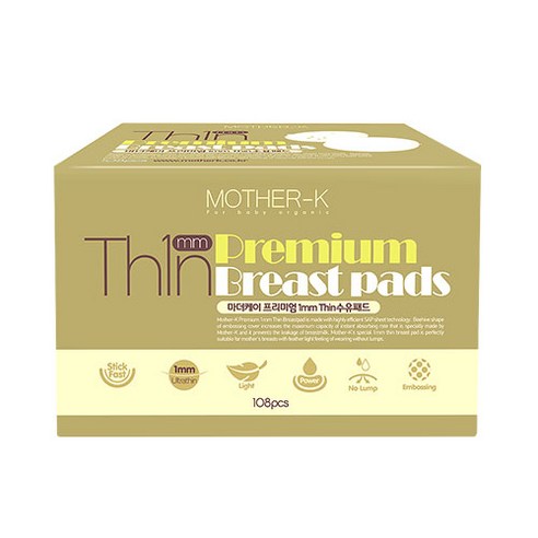 마더케이 1mm Thin 수유패드, 108개입, 6개