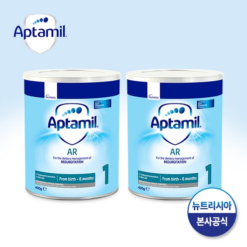 압타밀 AR 안티 리플럭스 400g X 2통세트 특수분유, 400g, 2개