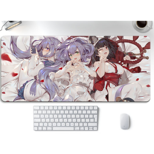 마우스 장패드 벽람항로 Azur Lane 게이밍 마우스 장패드 20종 24567, P12, 80*30cm