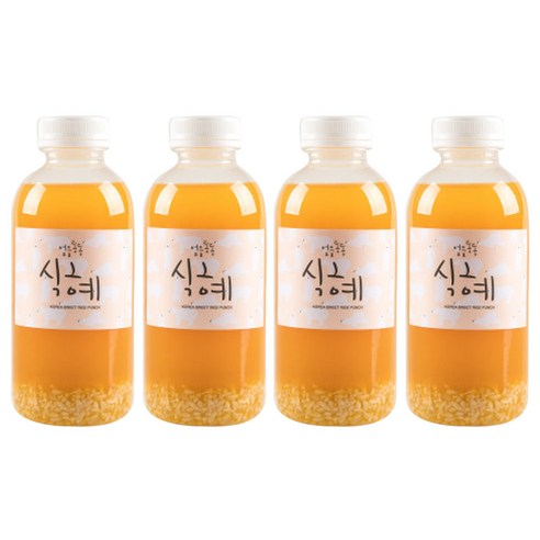 신뢰하는 수제 얼음동동 식혜 호박식혜 세트, 05얼음동동식혜 4개 + 호박식혜 500ml 4개, 500ml 1세트 하늘청식혜