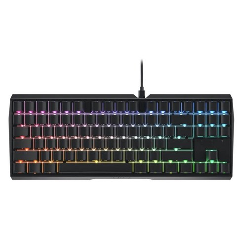 CHERRY MX 3.0 TKL RGB 시리즈 기계식 유선 키보드, 블랙, 적축