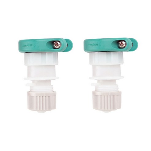 (주)에이스샵_ 원터치 수도 연결구(신형) 세탁기호스연결구 물호스 수도 연결캡, 그린, 2개