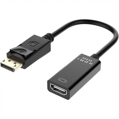 HD 4K 디스플레이포트-HDMI 호환 어댑터 케이블 컨버터 남성 DP-여성 HDMI 비디오 A-디오 핏 TV PC 프로젝터 873957, 1개