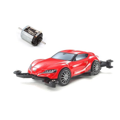 타미야 1/32 TOYOTA GR Supra MA 미니카 18655 + Atomic Tuned 2 Motor PRO 15489, 혼합색상, 1세트