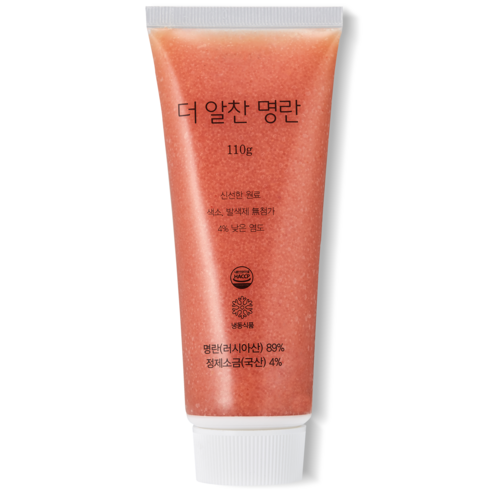 무색소 저염 선동 명란젓갈 더알찬 튜브명란 110g, 110g, 4개
