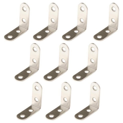 10pcs 코너 L 브래킷 코너 직각 브래킷 패스너-대형 - 125x125x20mm, 40x40x16mm, 설명, 스틸