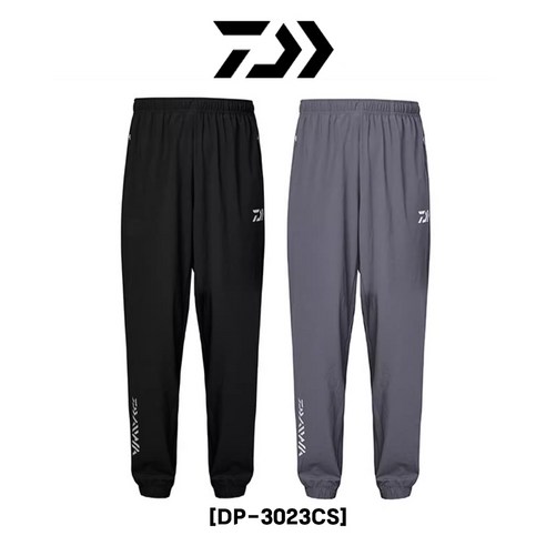 다이와 DAIWA 여름 낚시복 바지 하의 조거 자외선차단 아이스 쿨 팬츠 갯바위 선상, 다이와/긴바지/DP-3023CS, 2XL, 블랙
