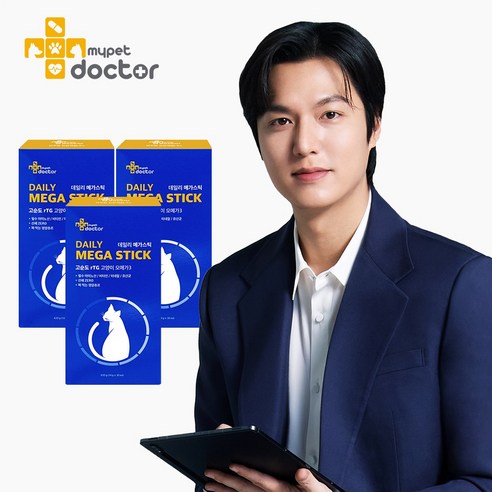 [마이펫닥터] 데일리 메가스틱 고양이 영양제 rTG 오메가3 고순도 고함량 알티지 츄르 피부 면역 종합 건강 420g, 면역력 강화, 3개