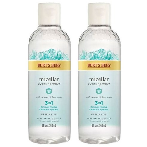 버츠비 미셀라 클렌징 워터 3 인 1 코코넛 & 로터스, 2개, 236.5ml