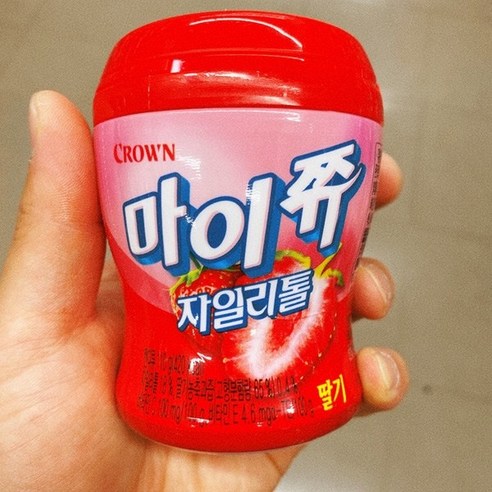 크라운 마이쮸 용기 딸기, 110g, 2개