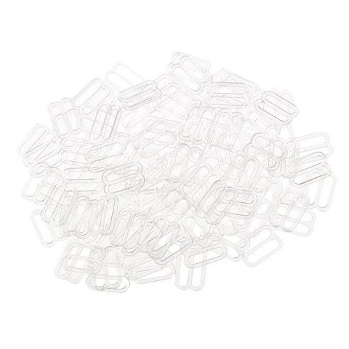 100pcs 나일론 브래지어 스트랩 조절기 란제리 슬라이더 버클 비키니 재봉 패스너