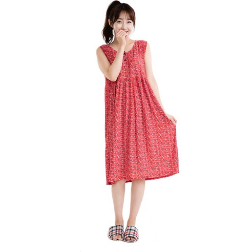 TS7 여성용 국산 냉감 쿨 시원한 민소매 원피스