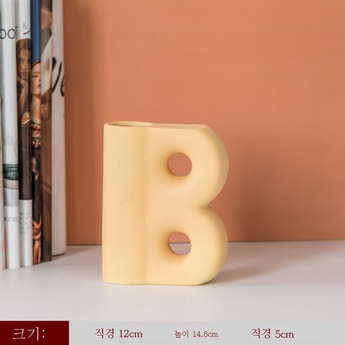 DFMEI 북유럽 Ins풍 심플한 도자기 개성 꽃병 말린 꽃꽂이 장식품 거실 민박 예술 가구 장식품", Cyn-Cai 아트 [Type B] 살구 노란색, {"패션의류/잡화 사이즈":"DFMEI"}