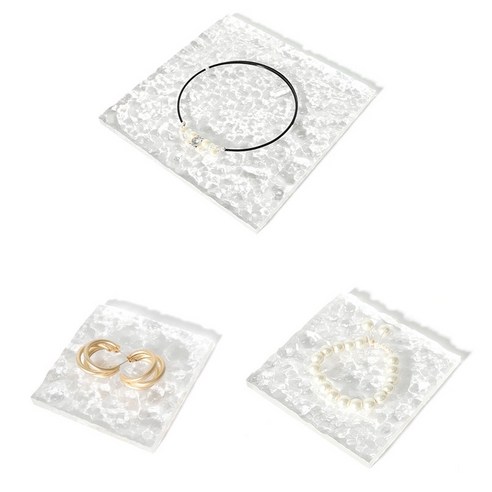 투명 사진 촬영 인테리어 촬영소품 반지 트레이 장식품 수납 사진 소품, SET2
