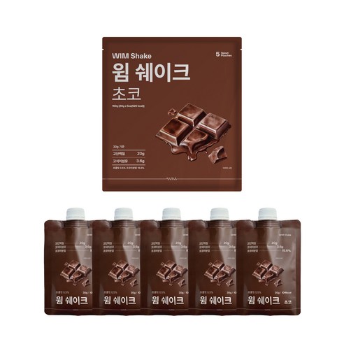 윔다이어트 윔쉐이크 초코, 5개, 30g