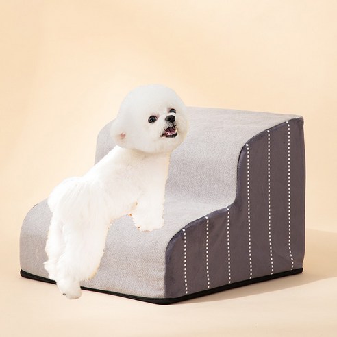 로딩 강아지 물결계 논슬립 애견 펫스텝