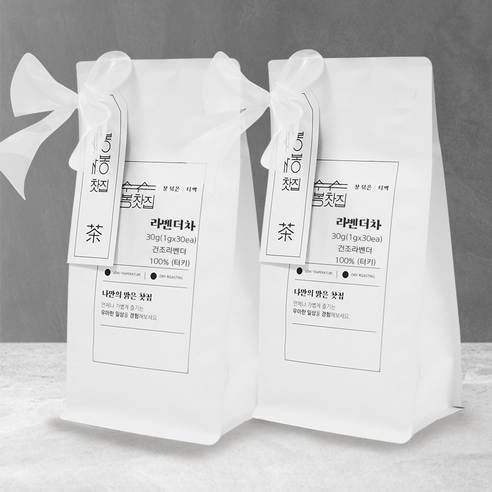 봉봉찻집 라벤더차 삼각티백, 2개, 1g, 30개입