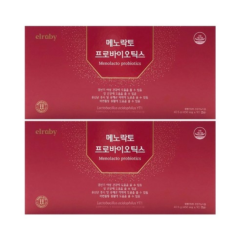 기타 휴온스 엘루비 메노락토 프로바이오틱스 450mg x 90캡슐 2박스
