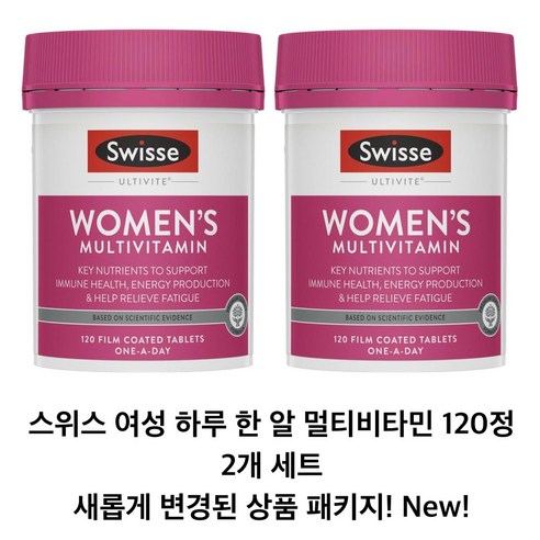 [호주직배송] 스위스 여성용 멀티비타민 Swisse Women's Ultivite Multivitamin 120 Tablets, 120정, 1개