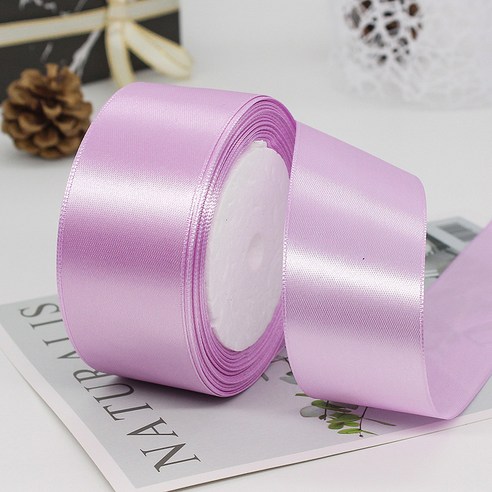 기본 새틴 공단 리본끈 40mm 22m, 45# 퍼플핑크