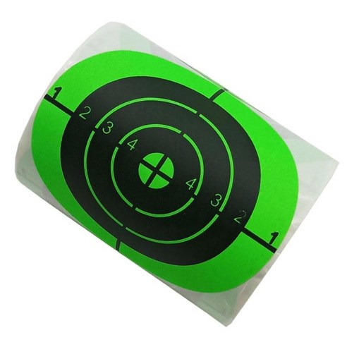 연습 훈련을 위한 3inch 휴대용 200Pcs/Roll 튀김 사격 표적 스티커, 숫자가 있는 녹색, {"사이즈":"7.5x7.5cm"}, {"수건소재":"접착 스티커"}