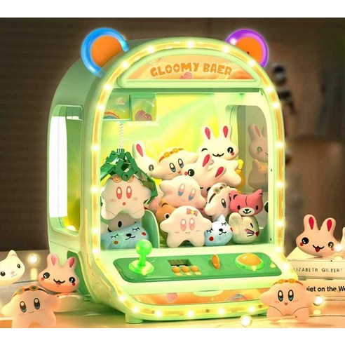 Haru 인형뽑기기계 소형 집게 기계 인형 인형뽑기 크레인, 1개, 오즈 마법사 유니콘 야광