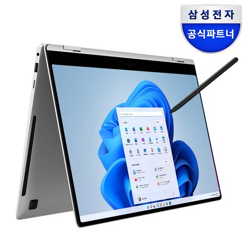 삼성 갤럭시북 360 15.6인치 S펜 태블릿 2in1 최신 대학생 사무용 업무용 노트북, 미스틱 실버, 1TB, 16GB, WIN11 Pro, 갤럭시북3 360