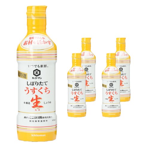 기꼬만 시보리타테 생 국간장, 450ml, 5개
