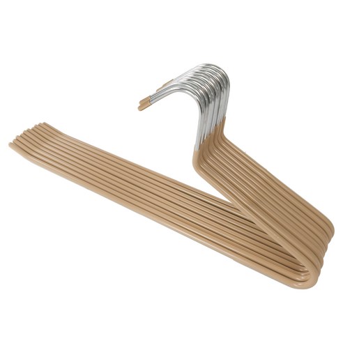 메르카 논슬립 바지걸이, 10개, 베이지