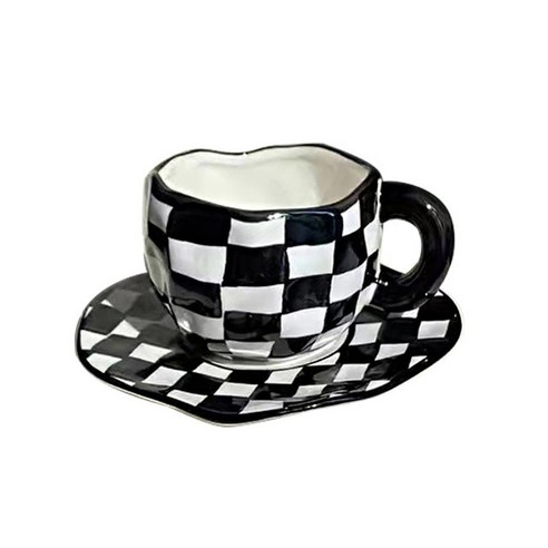 FREELIFE 북유럽 머그컵 세트 예쁜 도자기 UD-872, Checker set-273