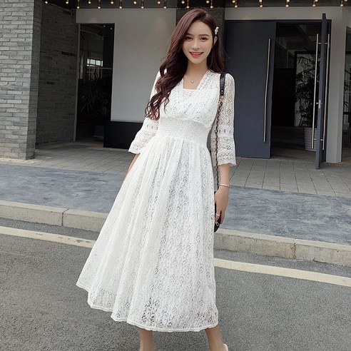 적당한 가격과 폴리에스테르 소재의 어머머스 만삭 셀프웨딩드레스 빅사이즈 이브닝드레스