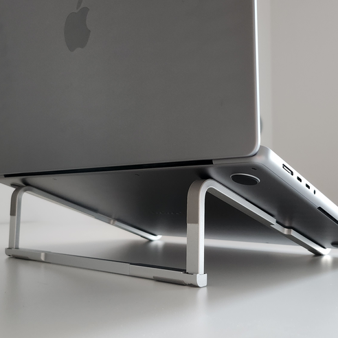 알루미늄 맥북 노트북 받침대 스탠드 거치대, 실버