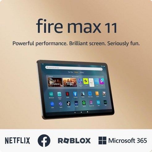 Amazon Fire Max 11 태블릿 생생한 11인치 디스플레이 스트리밍 읽기 및 게임을 위한 올인원 14시간 배터리 수명 선택적 스타일러스 키보드 64GB Gray, 64 GB, With Lockscreen Ads_Gray | Ama